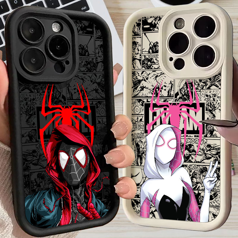 Apple Iphone 15 Pro Max - Coque Spiderman Miles Morales Gwen Marvel