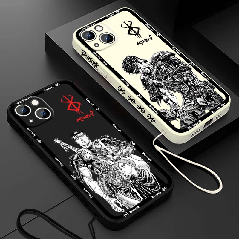 Apple Iphone 15 Pro Max - Coque de téléphone liquide avec corde