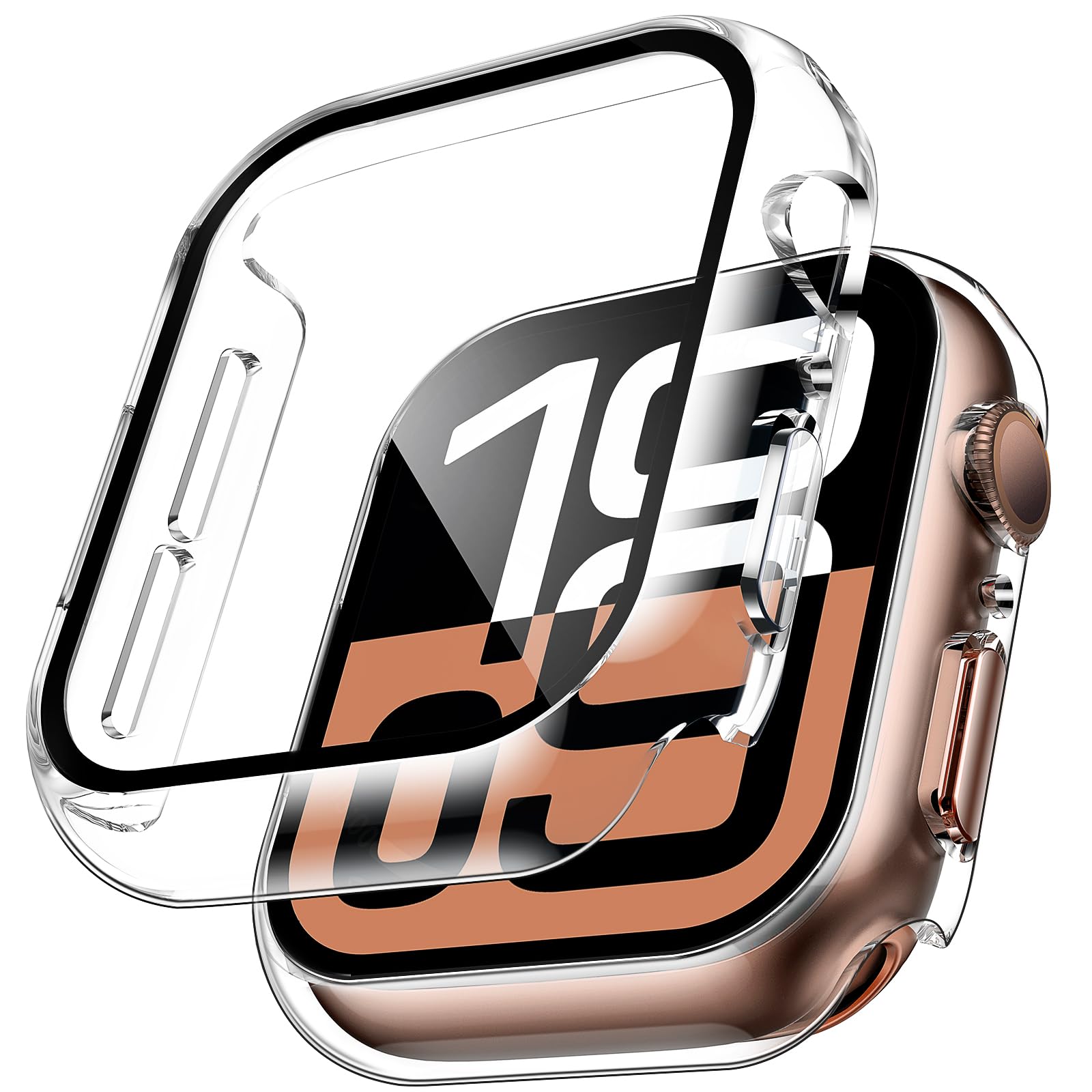 Smartwatch Case - 2 pièces boîtier en verre trempé