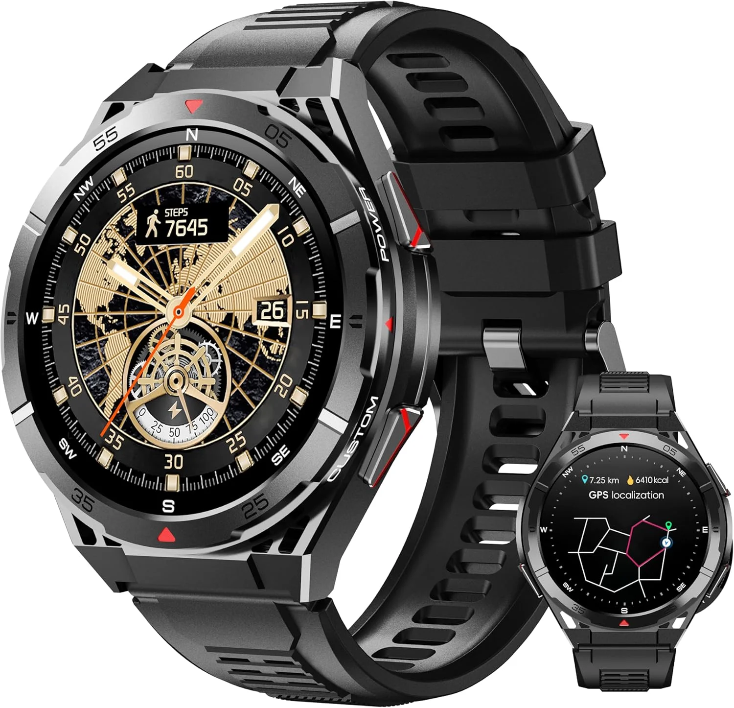 Smartwatch X2 - YTOM Premium GPS montre intelligente Ultra