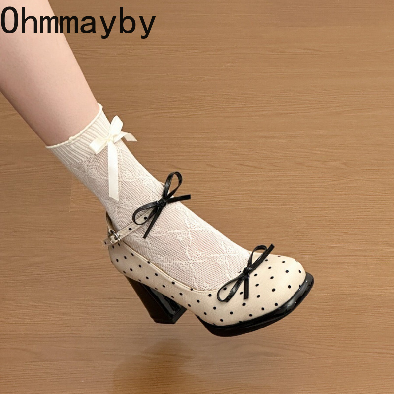 Leather Classic Strap - Chaussures Mary Jane à talon épais