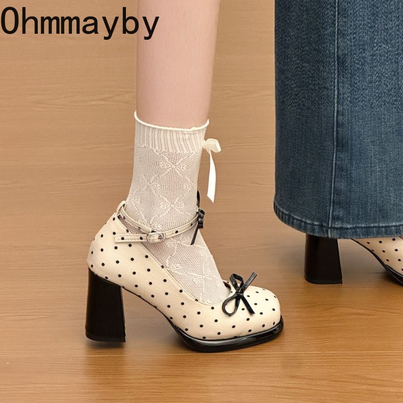 Chaussures Mary Jane à talon é - Leather Classic Strap avis et prix