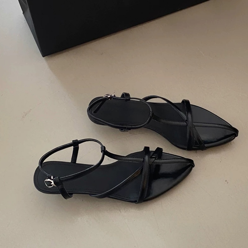 Sandales plates à bout fendu e - Leather Classic Strap avis et prix