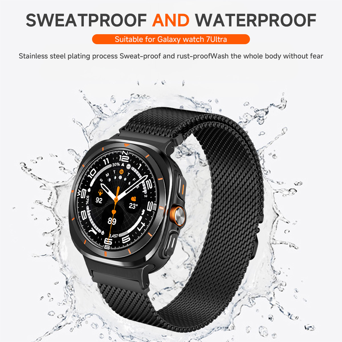 Bracelet en métal milanais pou - Samsung Smartwatch Ultra Accessories avis et prix